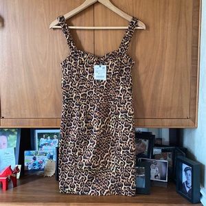 ZARA NWT Animal Print Mini Dress